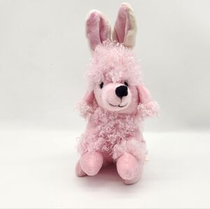 Dan Dee Collectors Pink Poodle Bunny Ears Easter Plush Stuffed Puppy Dog